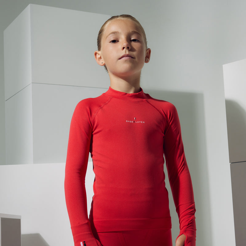 BasePlayer Comfi-Core Long Sleeve Top (Red)