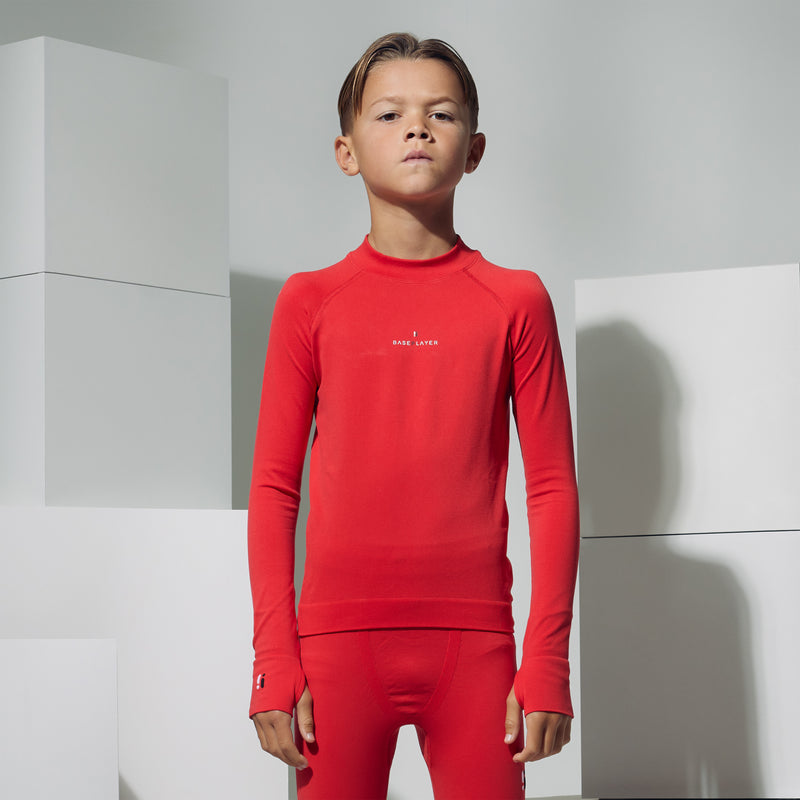 BasePlayer Comfi-Core Long Sleeve Top (Red)